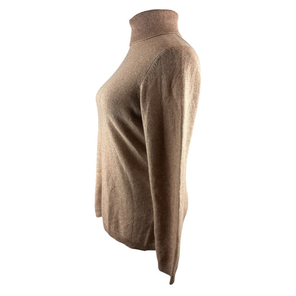 Cashmere Charter Club Luxury Turtleneck Pullover Sweater Brown Women's Size XL - Picture 4 of 12